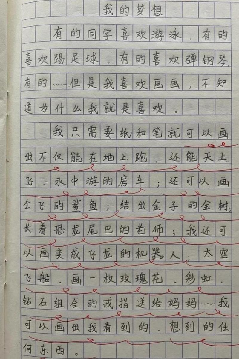 满分作文《中国梦》，气势不凡，胸怀四海，老师：这字就值满分