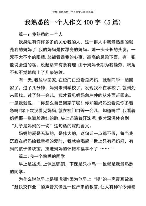 最懂我的那个人作文600字