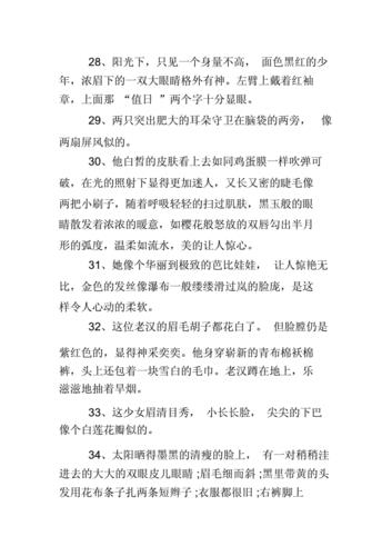 人物描写摘抄