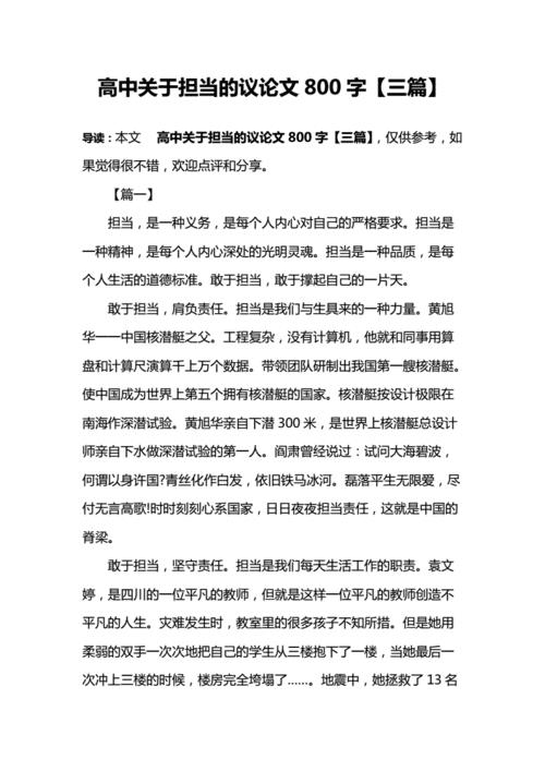 担起这份责任作文800字(担起这份责任作文800字作文)（承担起这个责任，写一篇800字作文（承担起这个责任作文写一篇800字作文）文章)