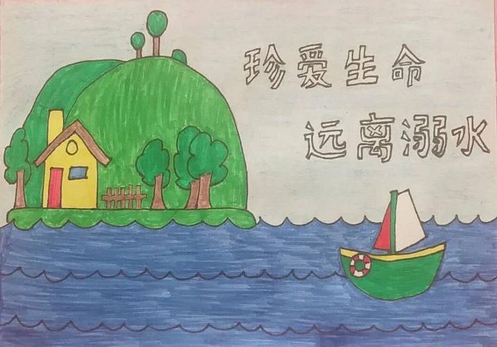 防溺水的画(防溺水的画报(简单的)二年级)（预防溺水的绘画作品（预防溺水的图片（简单）二年级）文章)