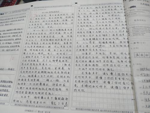 第一次月考作文