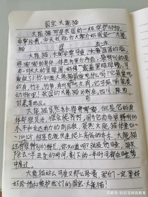 写熊猫的作文