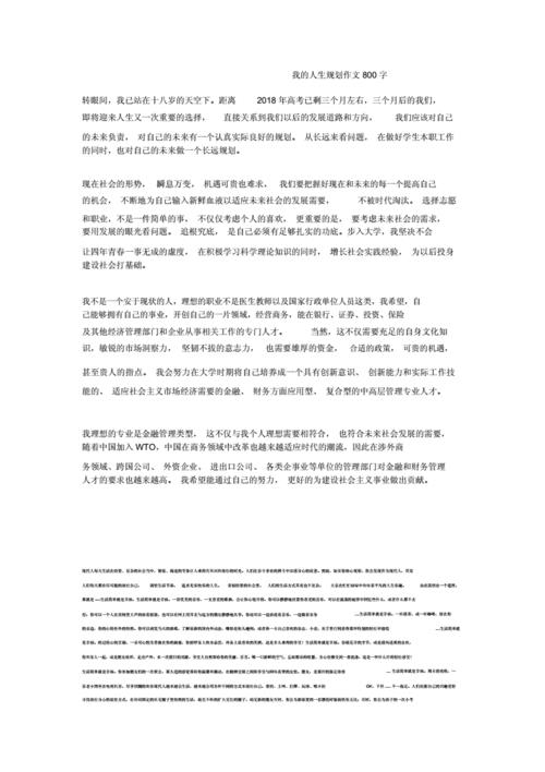 人生规划作文800字(人生规划作文800字高一)（人生规划作文800字（高一人生规划作文800字）文章) 
