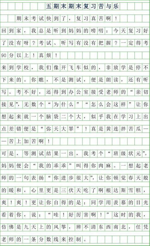考试作文600字