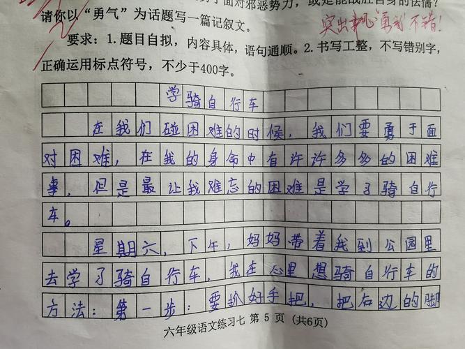 关于勇气的作文