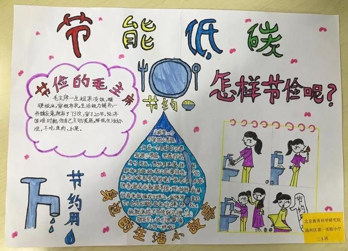低碳节能手抄报