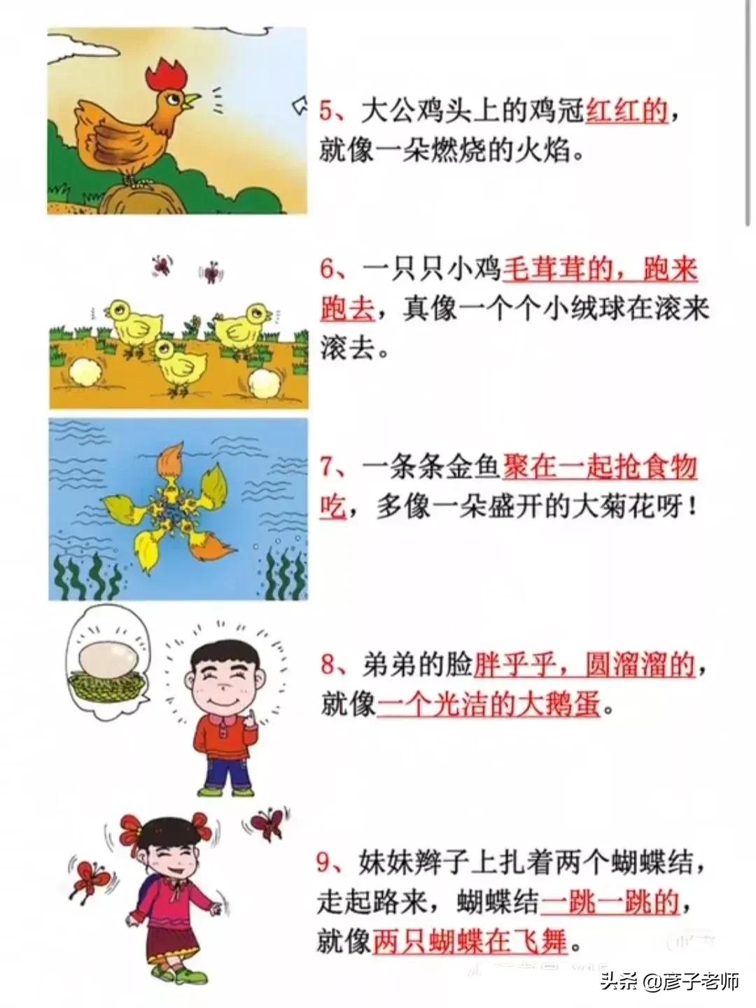 作文启蒙:一二年级作文启蒙篇(建议给一二年级的小朋友收藏)