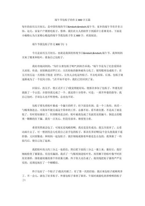 端午节作文600字作文