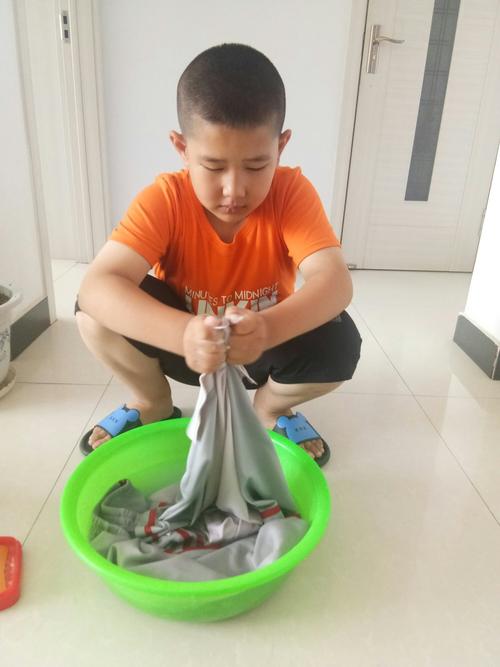 我学会了洗衣服