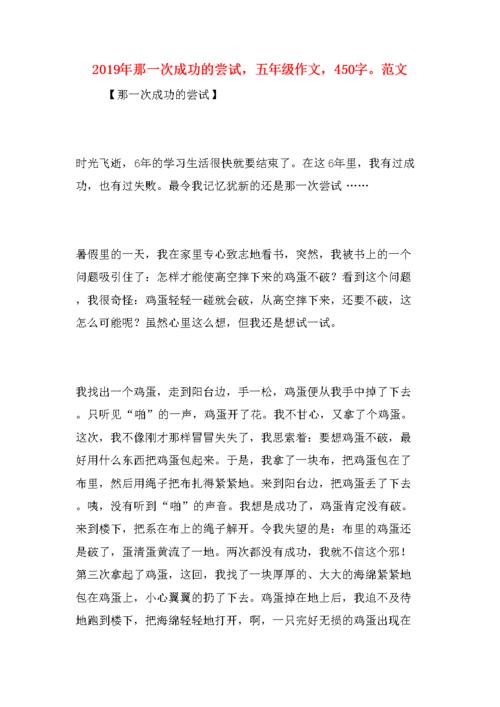 那是一次什么的尝试(那是一次什么的尝试200字)（那是某事的尝试（那是200字的尝试）文章)