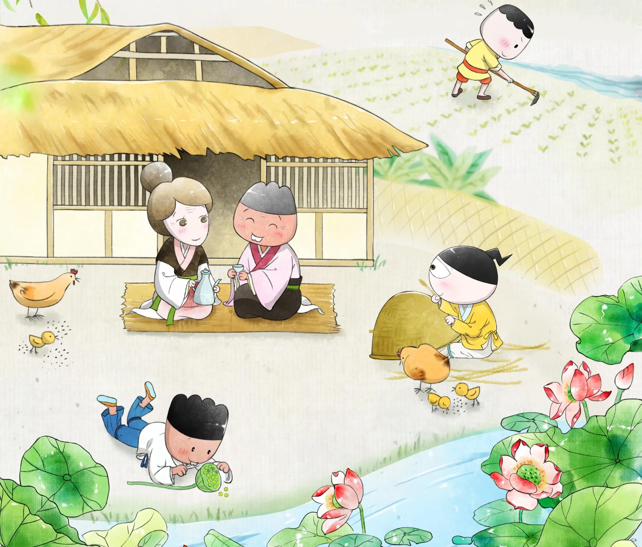 《清平乐·村居》：悠闲的乡村生活