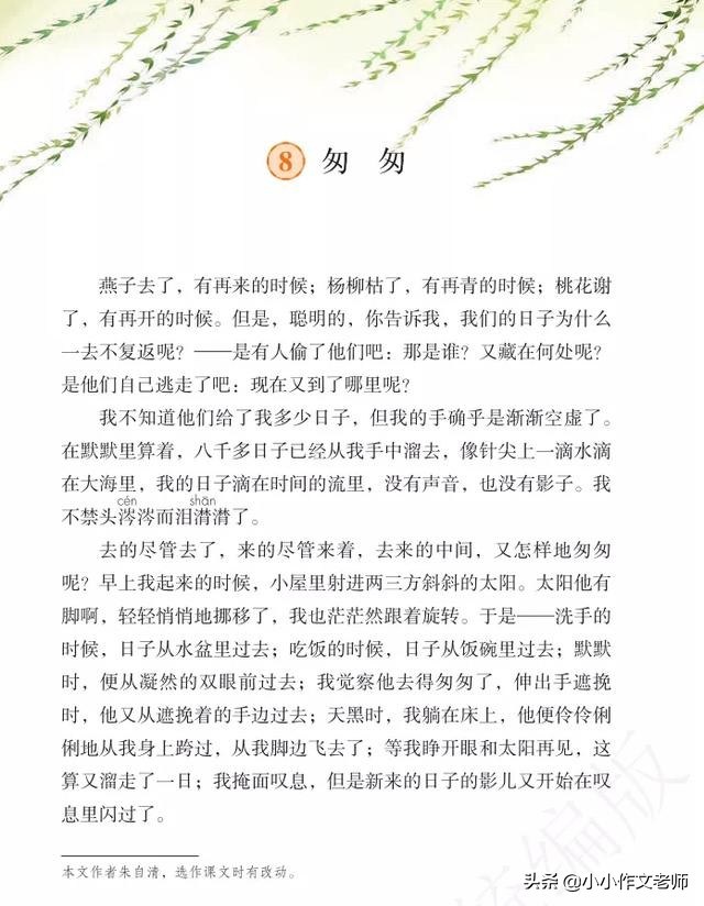 匆匆仿写:对时间的流逝感触,4篇范文