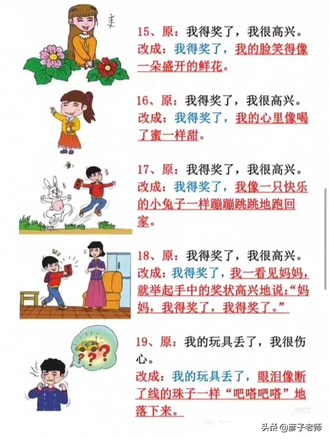 作文启蒙:一二年级作文启蒙篇(建议给一二年级的小朋友收藏)