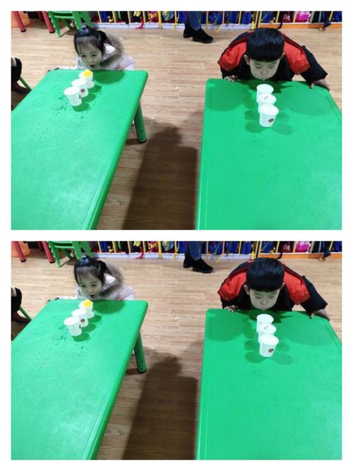 吹乒乓球过水杯游戏规则