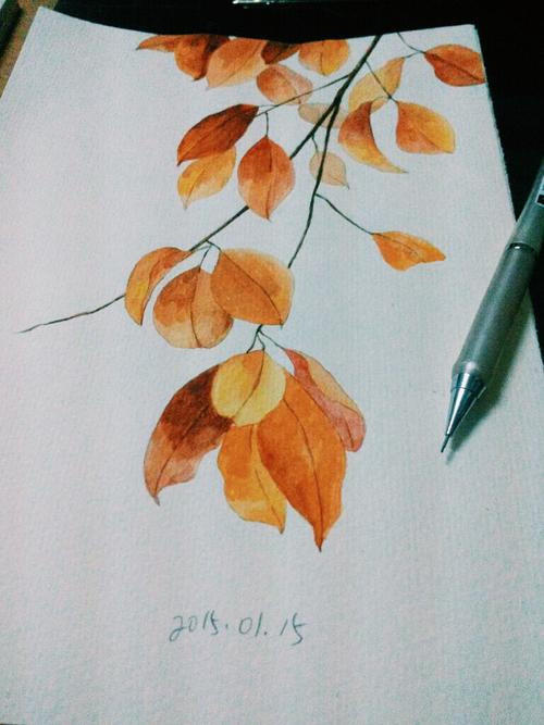 秋天的树叶像什么