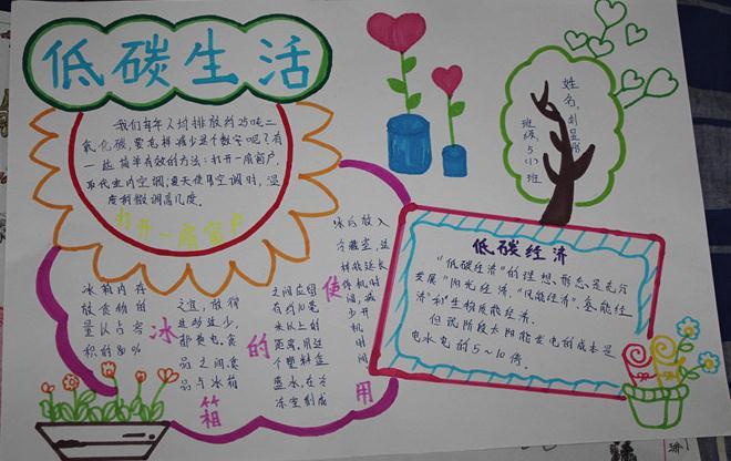 低碳节能手抄报内容