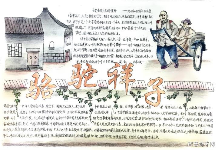 骆驼祥子手抄报初一