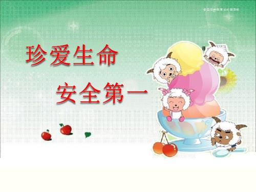 珍爱生命安全第一