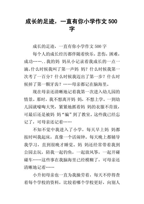 成长作文500字