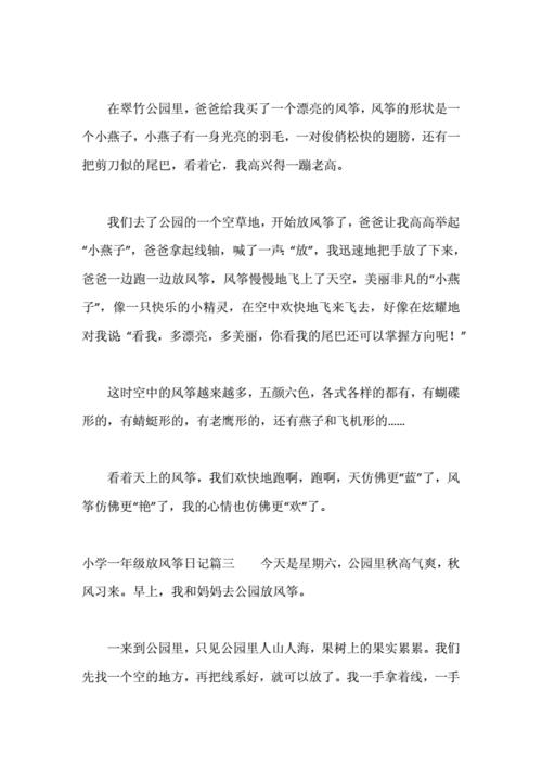 放风筝日记