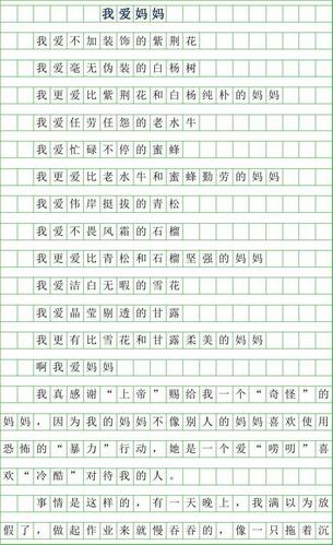 我爱妈妈作文