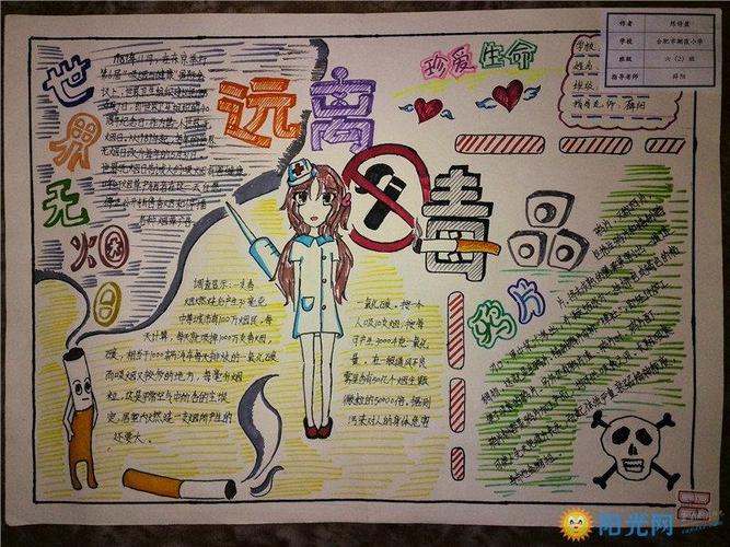 小学生禁毒手抄报内容