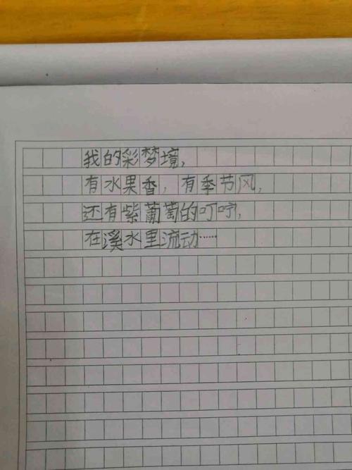 仿写彩色的梦第三段