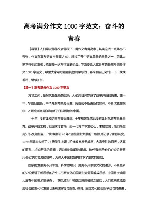 高考作文有满分的吗