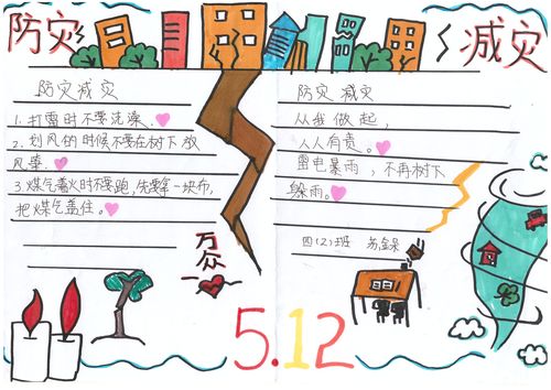 全国防灾减灾日手抄报内容