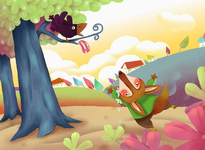 乌鸦和狐狸的故事