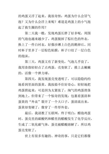 科学小实验作文